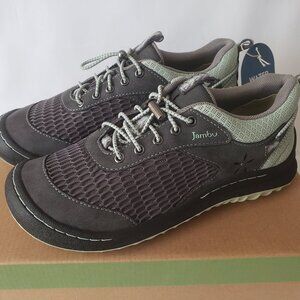 Jambu Women's Sneakers Sunset Eco Vegan Water Ready Shoes Charcoal/Mint 6 B (M)